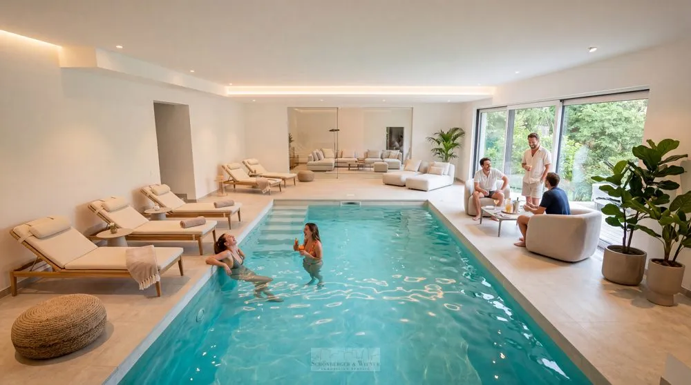 Immobilienangebot - Lappersdorf / Pielmühle - Alle - Repräsentative Villa mit Innenpool, Sauna & zwei Einliegerwohnungen in Lappersdorf / Pielmühle