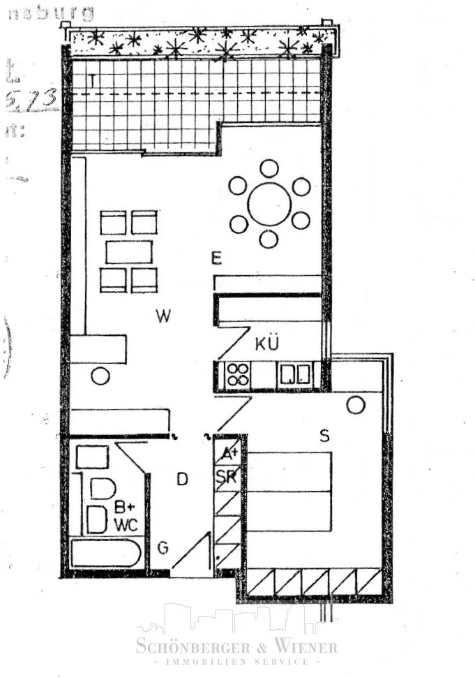 Immobilienangebot - Regensburg - Alle - Gepflegte 2 Zimmer-Wohnung mit großzügigem Balkon am östlichen Altstadtrand - frei ab 01.01.27