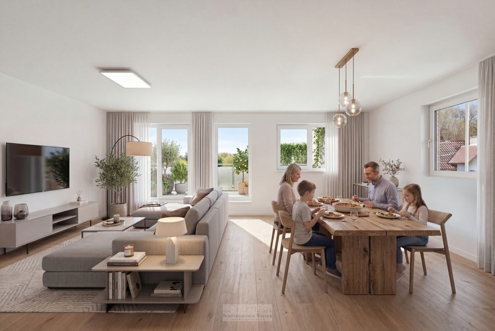 Immobilienangebot - Bad Abbach - Alle - Modernes Wohnen auf zwei Ebenen: 5-Zimmer-Maisonette mit Süd- & Dachterrasse