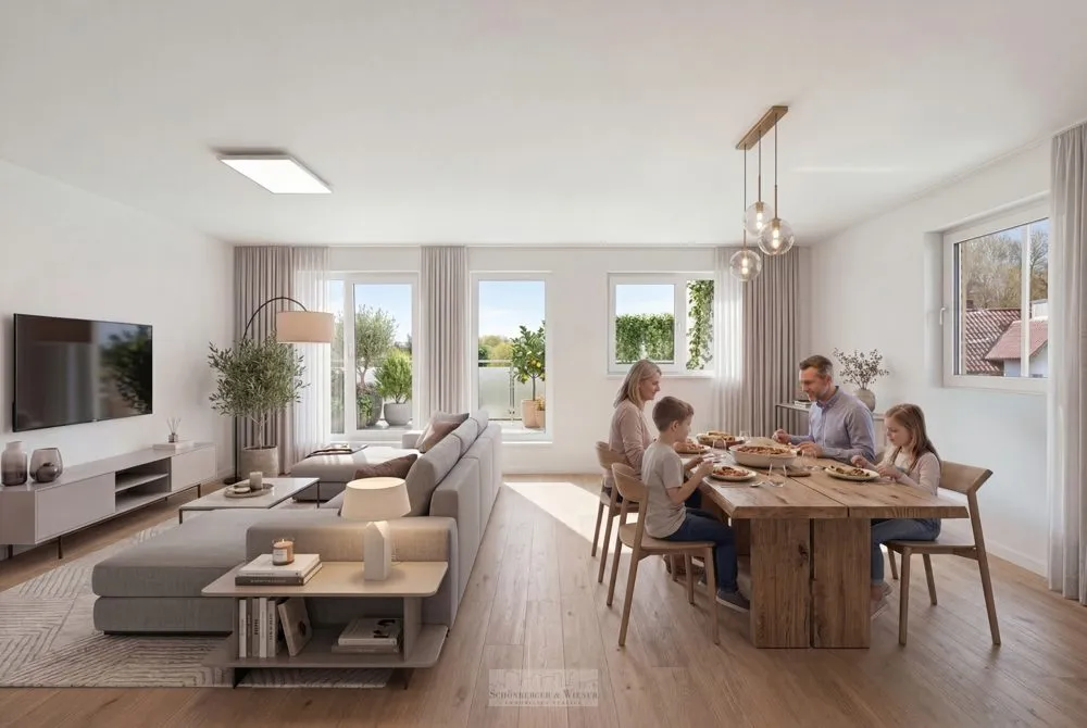 Immobilienangebot - Bad Abbach - Alle - Modernes Wohnen auf zwei Ebenen: 5-Zimmer-Maisonette mit Süd- & Dachterrasse
