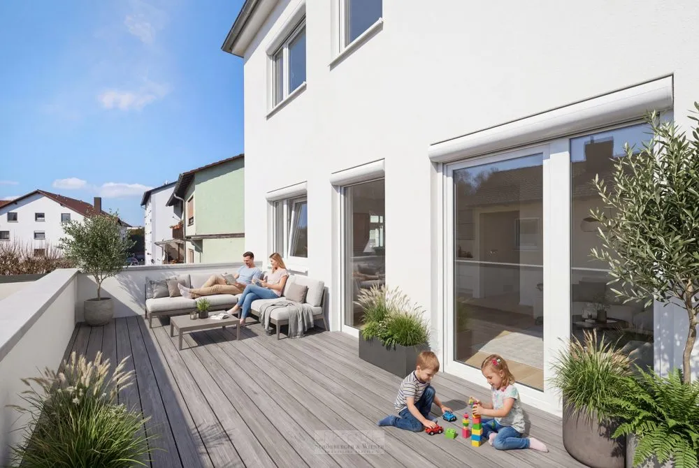 Immobilienangebot - Bad Abbach - Alle - Modernes Wohnen auf zwei Ebenen: 5-Zimmer-Maisonette mit Süd- & Dachterrasse