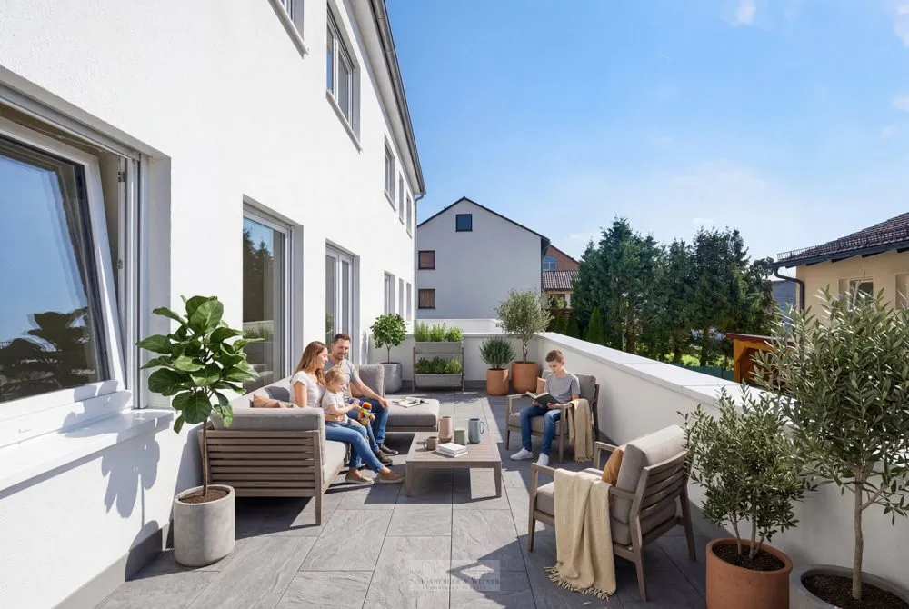 Immobilienangebot - Bad Abbach - Alle - Modernes Wohnen auf zwei Ebenen: 5-Zimmer-Maisonette mit Süd- & Dachterrasse