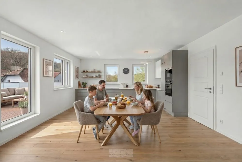 Immobilienangebot - Bad Abbach - Alle - Modernes Wohnen auf zwei Ebenen: 5-Zimmer-Maisonette mit Süd- & Dachterrasse